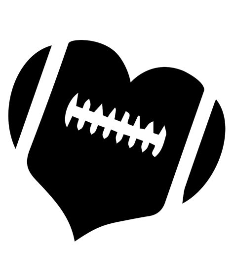 football heart svg|football heart svg files.